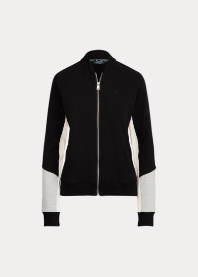 Chaquetas Ralph Lauren Mujer Negros / Grises / Creme - French Terry Cotton - SLCME3709